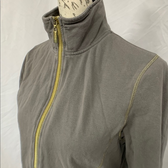 Beverly Hills Polo Club Tops - Classy flattering VTG athletic jacket gold detail